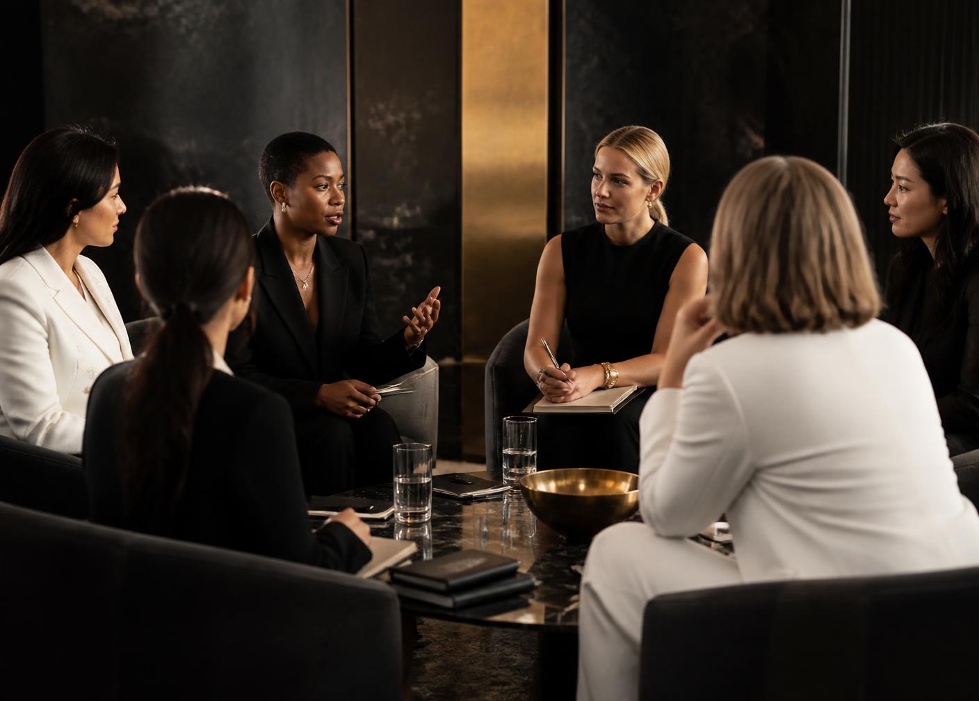 Women founders in a strategic conversation